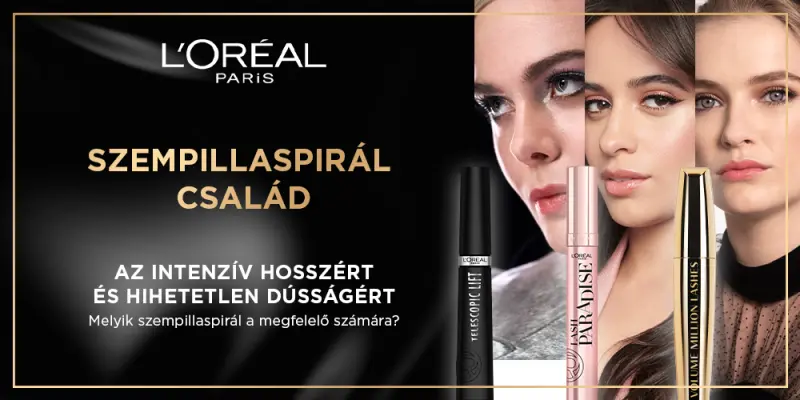 A tökéletes szempillaspirált keresi? A L\'Oréal Paris segít megtalálni a számára megfelelőt! A tökéletes szempillaspirált keresi? A L\'Oréal Paris segít megtalálni a számára megfelelőt!