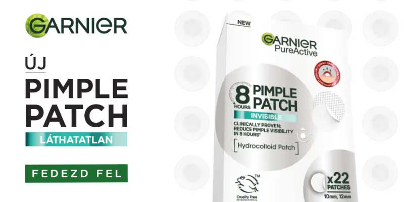 Harc a pattanások ellen diszkréten: A Garnier Pure Active tapasz bemutatása Harc a pattanások ellen diszkréten: A Garnier Pure Active tapasz bemutatása
