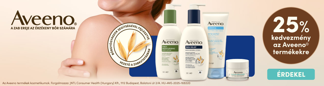 Aveeno 25% kedvezmény 2025.07.