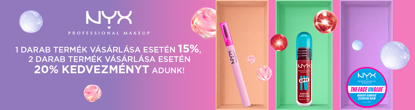 NYX 15-20% kedvezmény 2026.08.