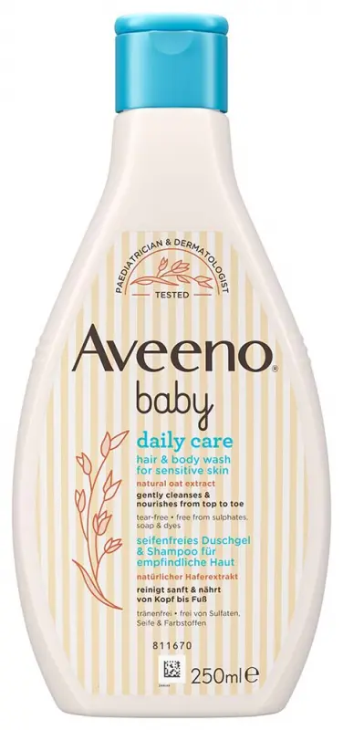 AVEENO Baby daily care sampon és fürdető 250 ml AVEENO Baby daily care sampon és fürdető 250 ml