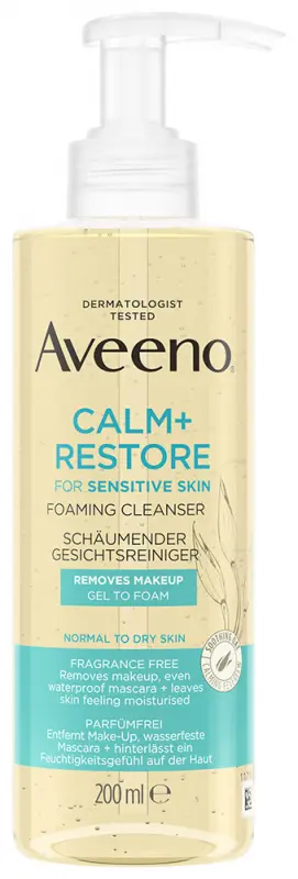 AVEENO Calm+ Restore Habzó arctisztító 200 ml AVEENO Calm+ Restore Habzó arctisztító 200 ml