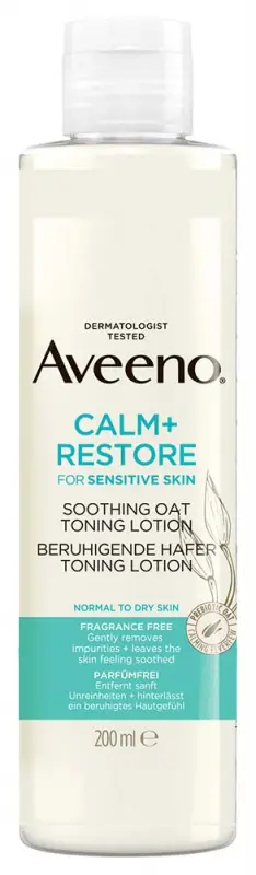 AVEENO Calm+ Restore Nyugtató tonizáló lotion zabbal 200 ml