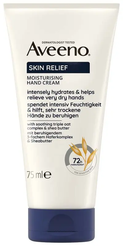 AVEENO Skin Relief Hidratáló kézkrém, illatmentes 75 ml