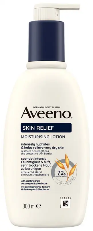 AVEENO Skin Relief Hidratáló testápoló, illatmentes 300 ml