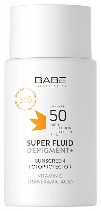 BABÉ Super Fluid Depigment+ fényvédő SPF50 (50 ml) BABÉ Super Fluid Depigment+ fényvédő SPF50 (50 ml)