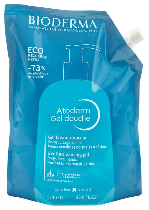 BIODERMA Atoderm Tusfürdő Öko-utántöltő 1000 ml BIODERMA Atoderm Tusfürdő Öko-utántöltő 1000 ml