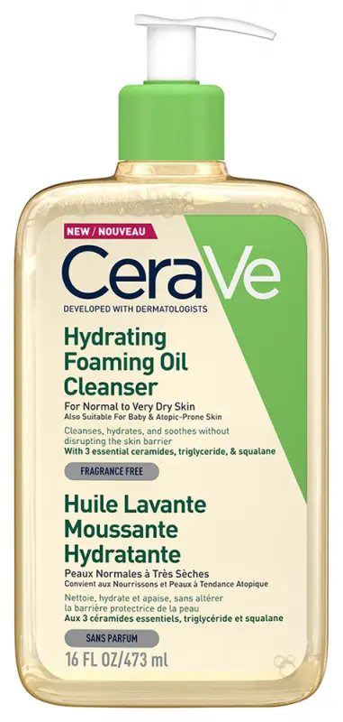 CERAVE Hidratáló, habzó, olajos tisztító 473 ml CERAVE Hidratáló, habzó, olajos tisztító 473 ml