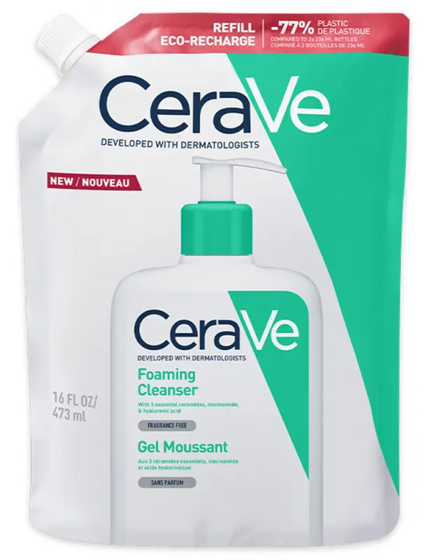 CERAVE Habzó tisztító gél utántöltő 473 ml CERAVE Habzó tisztító gél utántöltő 473 ml