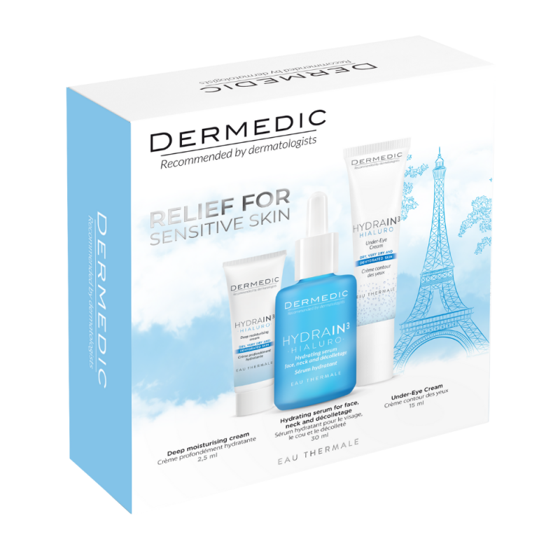 DERMEDIC HYDRAIN3 HIALURO Hidratáló arcápoló csomag (30+15+2,5 ml) DERMEDIC HYDRAIN3 HIALURO Hidratáló arcápoló csomag (30+15+2,5 ml)