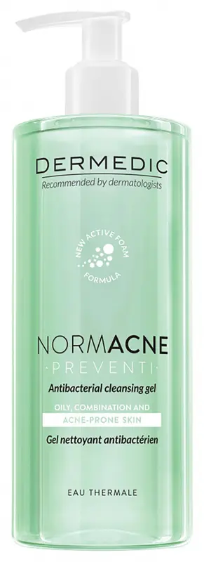 DERMEDIC Normacne Antibakteriális tisztító gél 500 ml DERMEDIC Normacne Antibakteriális tisztító gél 500 ml