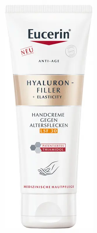 EUCERIN Hyaluron-Filler+Elasticity pigmentfolt halványító & bőrfiatalító kézkrém SPF30 (75 ml) EUCERIN Hyaluron-Filler+Elasticity pigmentfolt halványító & bőrfiatalító kézkrém SPF30 (75 ml)