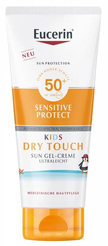 EUCERIN Sun Kids Sensitive Protect Dry Touch gyermek napozó gél-krém SPF50+ 200 ml EUCERIN Sun Kids Sensitive Protect Dry Touch gyermek napozó gél-krém SPF50+ 200 ml