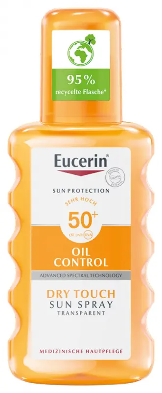 EUCERIN Sun Oil Control Dry Touch Színtelen Napozó Spray SPF50 (200 ml) EUCERIN Sun Oil Control Dry Touch Színtelen Napozó Spray SPF50 (200 ml)