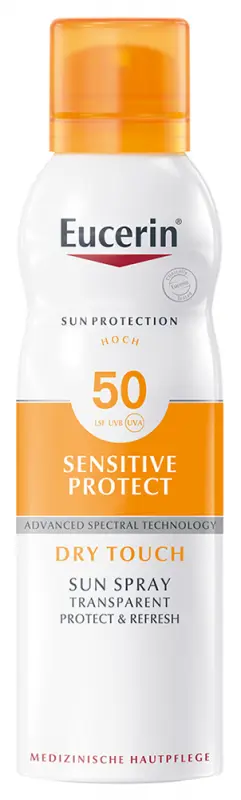 EUCERIN Sun Sensitive Protect Színtelen napozó aerosol spray SPF50+ (200 ml) EUCERIN Sun Sensitive Protect Színtelen napozó aerosol spray SPF50+ (200 ml)