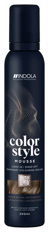 INDOLA Color Style Mousse Medium Brown 200 ml