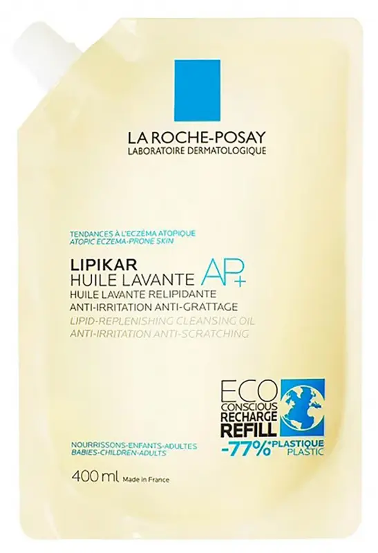 LA ROCHE-POSAY Lipikar Tusfürdő Olaj AP+ utántöltő 400 ml LA ROCHE-POSAY Lipikar Tusfürdő Olaj AP+ utántöltő 400 ml