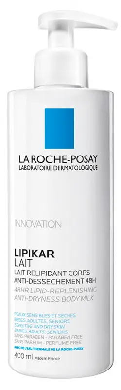 LA ROCHE-POSAY Lipikar Testápoló tej bőrszárazság ellen 400 ml LA ROCHE-POSAY Lipikar Testápoló tej bőrszárazság ellen 400 ml
