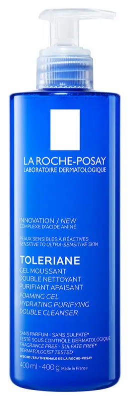 LA ROCHE-POSAY Toleriane habzó arctisztító gél - Illatanyagmentes 400 ml LA ROCHE-POSAY Toleriane habzó arctisztító gél - Illatanyagmentes 400 ml
