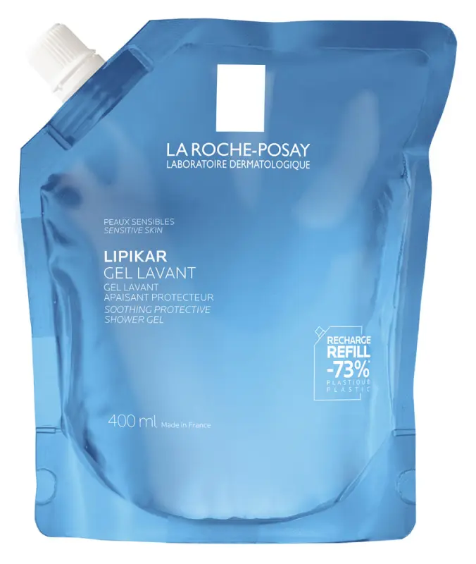 LA ROCHE-POSAY Lipikar Gel Lavant Tusfürdő gél utántöltő 400 ml LA ROCHE-POSAY Lipikar Gel Lavant Tusfürdő gél utántöltő 400 ml