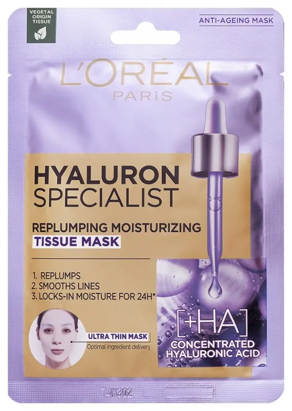 L'ORÉAL PARIS Hyaluron Specialist Tissue maszk 30 g