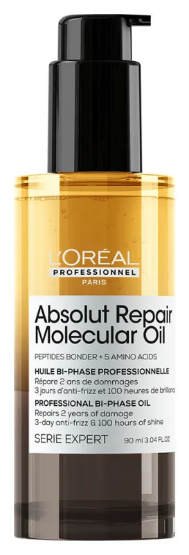 L'ORÉAL PROFESSIONNEL Absolut Repair Molecular Kétfázisú olaj 90 ml L'ORÉAL PROFESSIONNEL Absolut Repair Molecular Kétfázisú olaj 90 ml