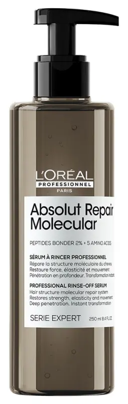 L'ORÉAL PROFESSIONNEL Absolut Repair Molecular kiöblítendő szérum sérült hajra 250 ml L'ORÉAL PROFESSIONNEL Absolut Repair Molecular kiöblítendő szérum sérült hajra 250 ml