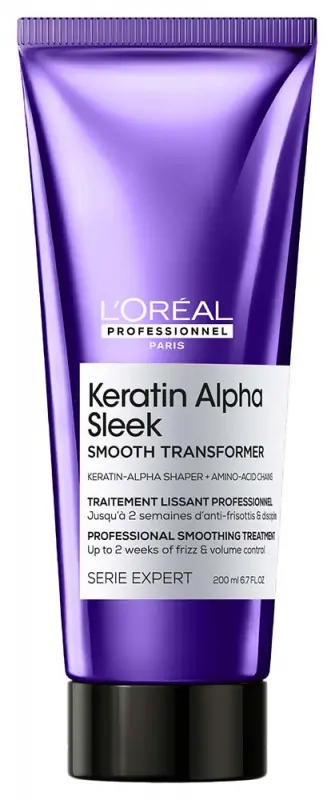 L'ORÉAL PROFESSIONNEL Keratin Alpha Sleek professzionális hajegyenesítő kezelés minden hajtípusra 200 ml L'ORÉAL PROFESSIONNEL Keratin Alpha Sleek professzionális hajegyenesítő kezelés minden hajtípusra 200 ml