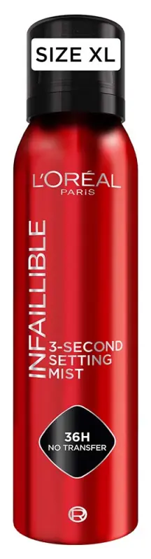 L'ORÉAL PARIS Infaillible 3-s setting mist sminkfixáló spray 150 ml