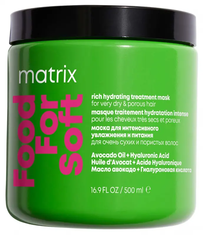 MATRIX Food For Soft Intenzíven hidratáló ápoló pakolás 500 ml MATRIX Food For Soft Intenzíven hidratáló ápoló pakolás 500 ml