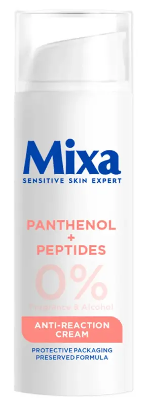 MIXA Anti-Reaction hidratáló, regeneráló krém panthenollal és peptidekkel 50 ml