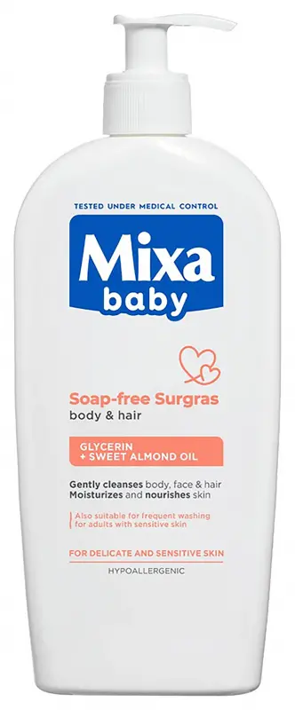 MIXA Baby Tápláló tusfürdő és sampon (400 ml) MIXA Baby Tápláló tusfürdő és sampon (400 ml)