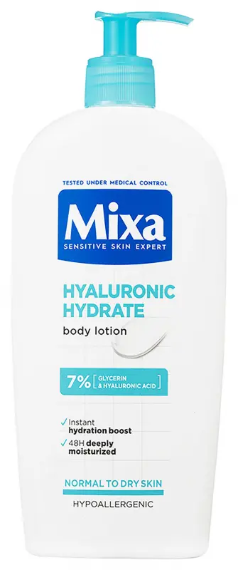 MIXA Hyalurogel testápoló száraz és érzékeny bőrre (400 ml)