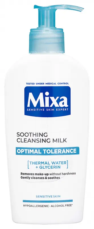 MIXA Optimal Tolerance arctisztító tej reaktív és érzékeny bőrre (200 ml)