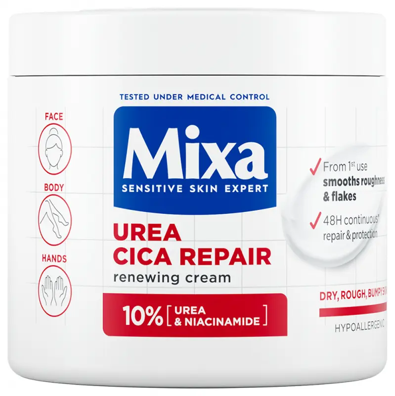 MIXA Regeneráló testápoló száraz, durva bőrre 400 ml