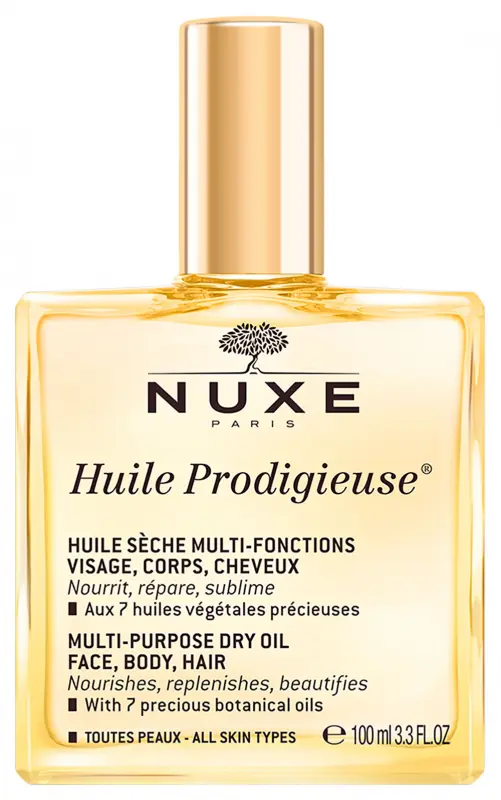 NUXE Huile Prodigieuse többfunkciós száraz olaj arcra, testre, hajra - minden bőrtípus (100 ml) NUXE Huile Prodigieuse többfunkciós száraz olaj arcra, testre, hajra - minden bőrtípus (100 ml)