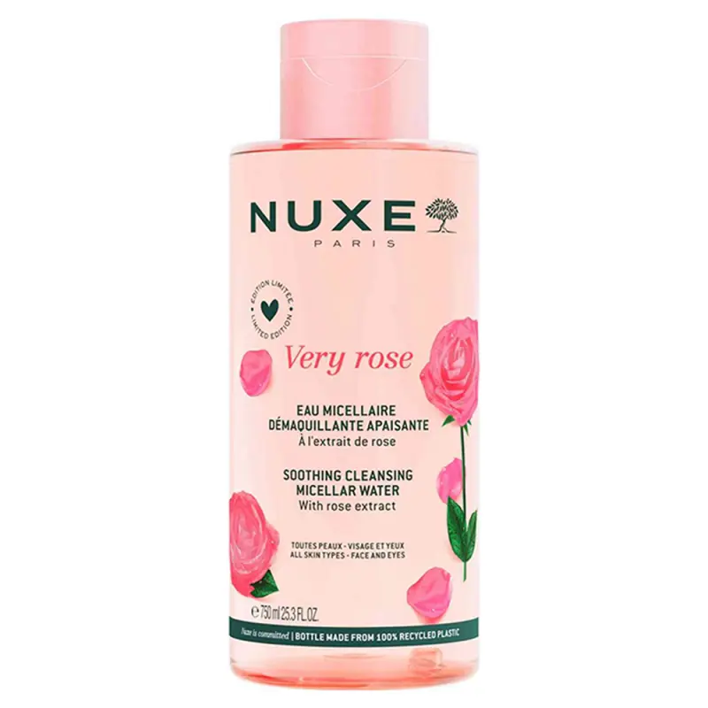 NUXE Very Rose Nyugtató arctisztító micellás víz 750 ml NUXE Very Rose Nyugtató arctisztító micellás víz 750 ml