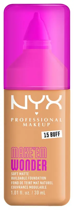NYX PROFESSIONAL MAKEUP Make 'EM Wonder Foundation alapozó 15 Buff 30 ml