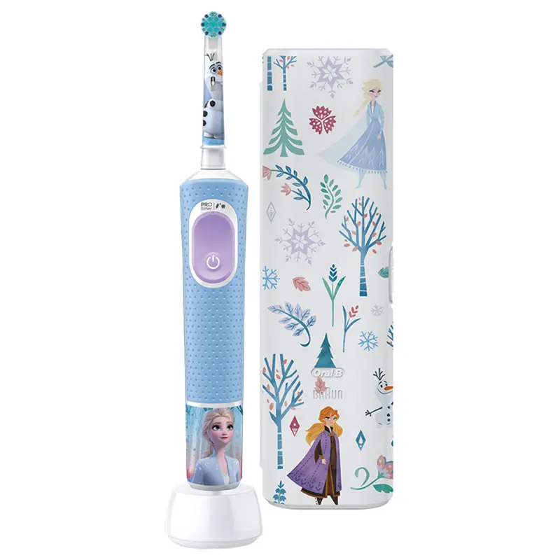 ORAL-B D103 Vitality PRO Elektromos Fogkefe Gyerek - Frozen II + Utazó tok ORAL-B D103 Vitality PRO Elektromos Fogkefe Gyerek - Frozen II + Utazó tok