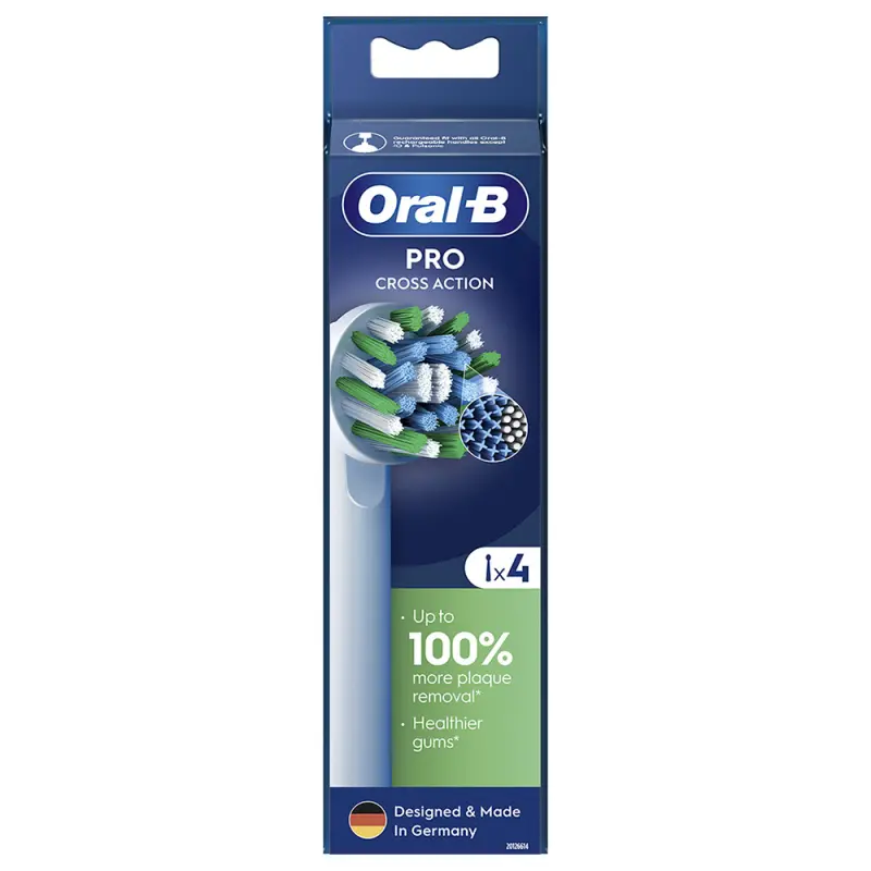 ORAL-B EB50-4 Cross Action Pótfej 4 db - X-sörte ORAL-B EB50-4 Cross Action Pótfej 4 db - X-sörte