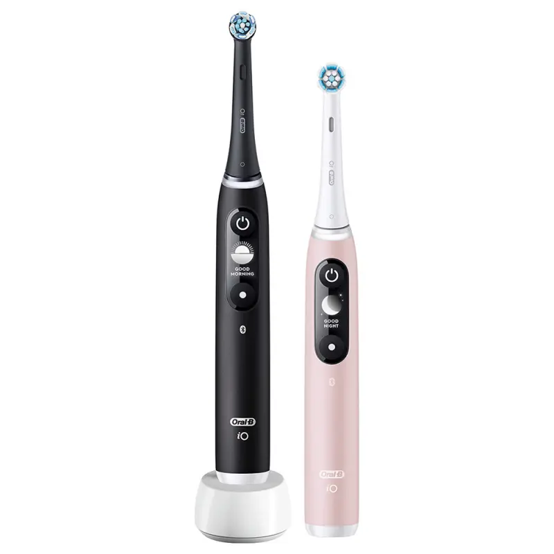 ORAL-B iO6 Elektromos Fogkefe DUOPACK Black + Pink ORAL-B iO6 Elektromos Fogkefe DUOPACK Black + Pink