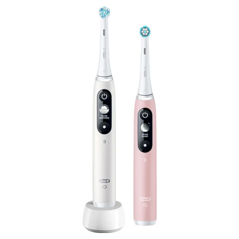 ORAL-B iO6 Elektromos Fogkefe DUOPACK White + Pink ORAL-B iO6 Elektromos Fogkefe DUOPACK White + Pink
