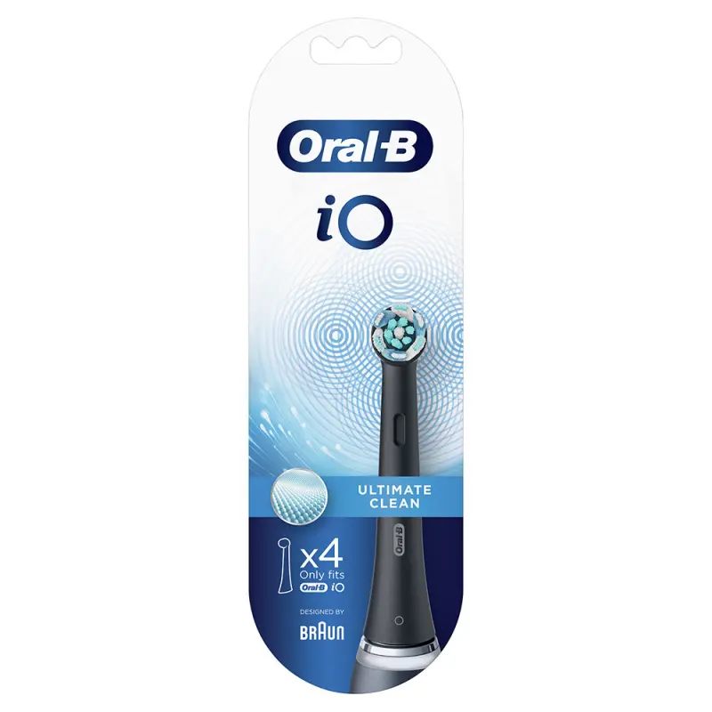 ORAL-B iO Ultimate Clean Pótfej Fekete 4 db ORAL-B iO Ultimate Clean Pótfej Fekete 4 db