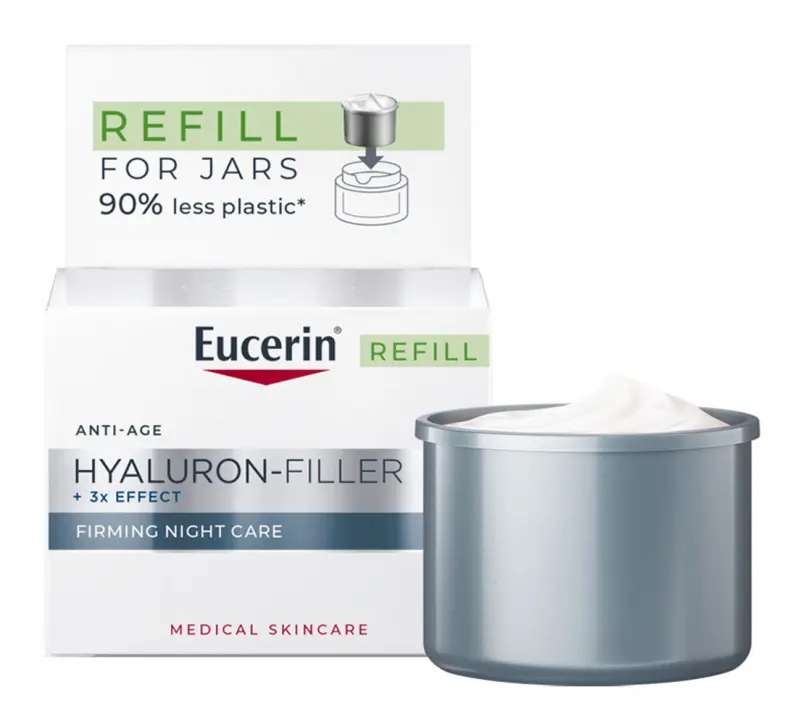 EUCERIN Hyaluron-Filler ráncfeltöltő éjszakai arckrém öko-utántöltő 50 ml EUCERIN Hyaluron-Filler ráncfeltöltő éjszakai arckrém öko-utántöltő 50 ml