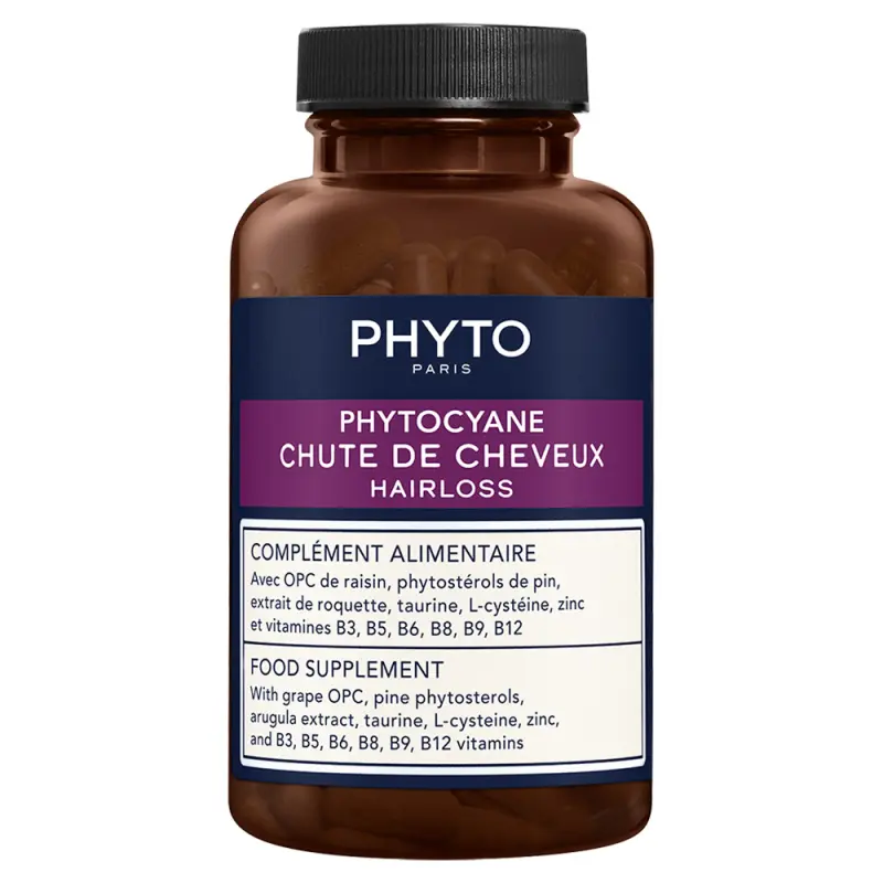 PHYTO PHYTOCYANE 84 kapszulás étrend-kiegészítő a progresszív hajhullás kezelésére