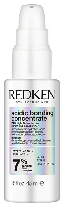 REDKEN Acidic Bonding Concentrate 0-24 órás ápolást biztosító éjszakai és nappali szérum igénybe vett hajra 45 ml REDKEN Acidic Bonding Concentrate 0-24 órás ápolást biztosító éjszakai és nappali szérum igénybe vett hajra 45 ml