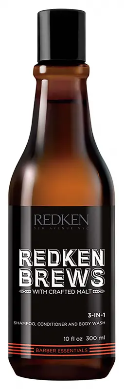 REDKEN Brews 3 az 1-ben Sampon, Kondicionáló és tusfürdő 300 ml REDKEN Brews 3 az 1-ben Sampon, Kondicionáló és tusfürdő 300 ml