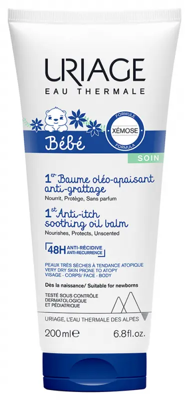 Uriage BABA bőrnyugtató balzsam 200 ml Uriage BABA bőrnyugtató balzsam 200 ml