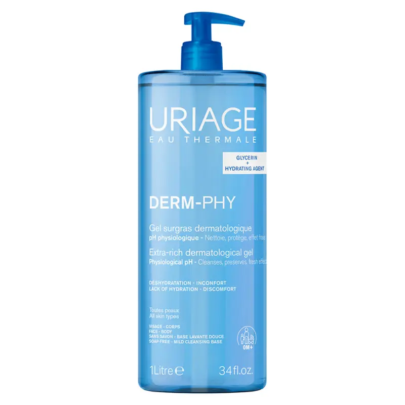Uriage GEL SURGRAS DERMATOLOGIQUE tusfürdő száraz bőrre 1000 ml Uriage GEL SURGRAS DERMATOLOGIQUE tusfürdő száraz bőrre 1000 ml