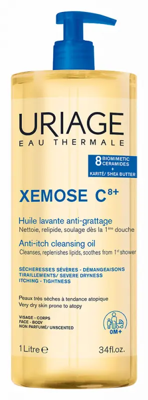 Uriage XÉMOSE C8+ Olajtusfürdő száraz bőrre 1000 ml Uriage XÉMOSE C8+ Olajtusfürdő száraz bőrre 1000 ml